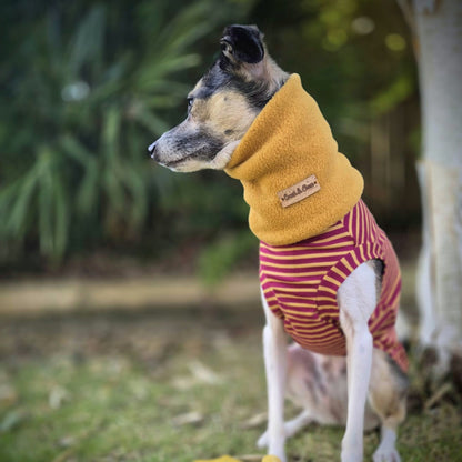 The Edit      Burgundy and Mustard Slip Wear T shirt